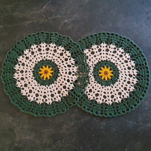 New handmade crochet sunflower - new,