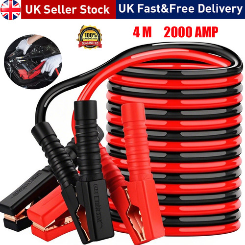 Heavy duty jump leads car - 4m,
