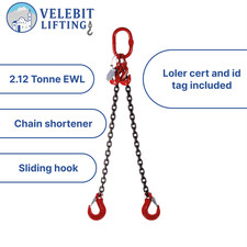 1mtr x 2 leg 7mm Lifting Chain