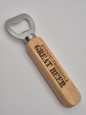 Wooden beer opener