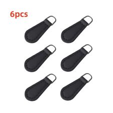 6x Zipper Pull Tab Fixer Zipper Tags Craft Leather Repair Durable Replacement