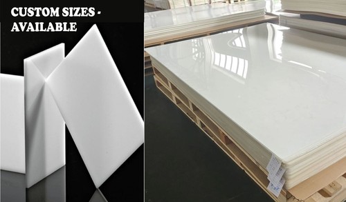 White colour perspex acrylic - white,