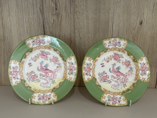 Minton 4863 green cockatrice - minton,