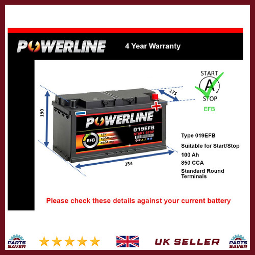 Efb car battery 019efb - battery,