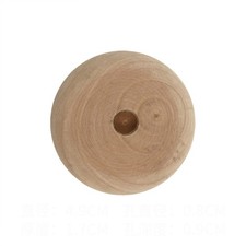 10 Pcs Wooden Car Toy Wheels