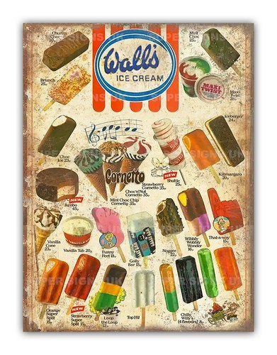 Retro walls ice cream style - walls,