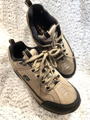 Mens leather sketchers shape - leather,