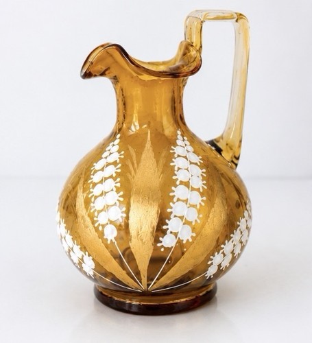 Vintage amber hand blown - vintage,