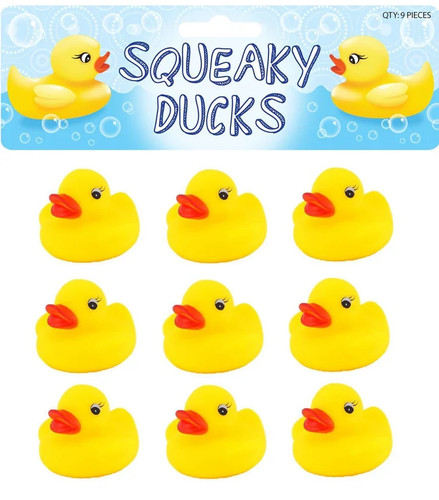 Yellow rubber ducks - yellow,