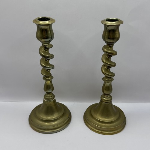 Pair antique brass - pair, of