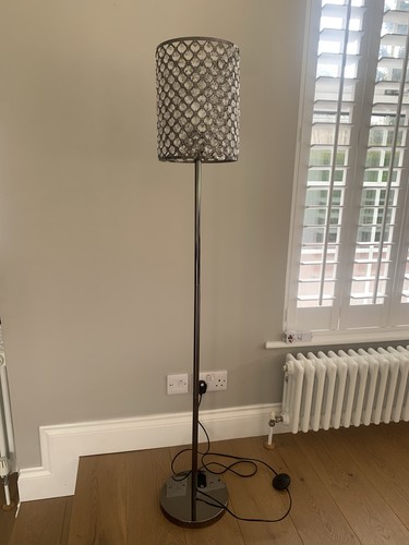 Vintage jewelled floor lamp - jewelled,
