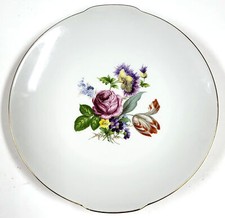 Vintage 11" Winterling Bavaria Serving Plate Floral Bouquet Germany BE487