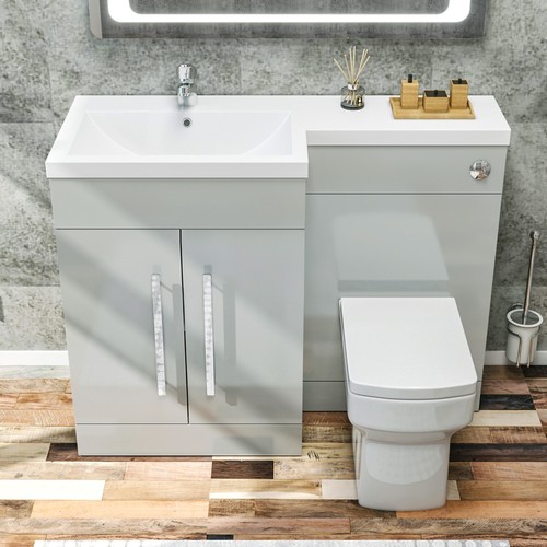 Bathroom grey vanity - bathroom,