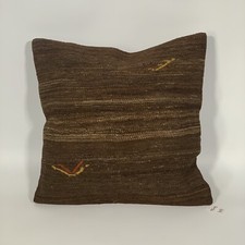 Vintage Wool Turkish Hand Woven Old Kilim Cushion Covers 55x55cm