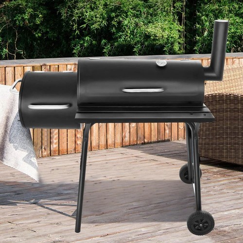 Large barrel bbq - bbq, steel