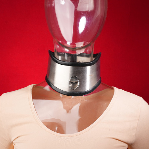 Metal collar chastity - metal,