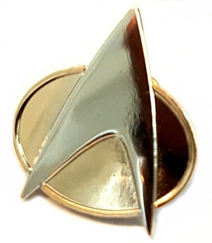 Star trek metal gold plate - star, pin
