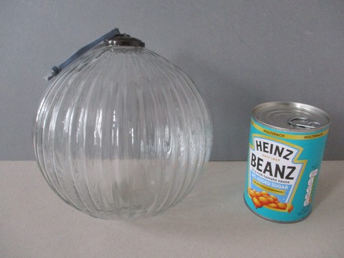 Large glass bauble clear - large,