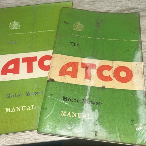 Atco the motor - manuals,