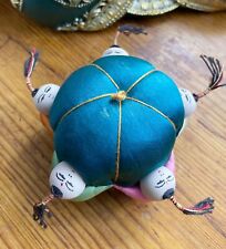 Genuine Vintage Chinese / Japanese Silk Sumo Wrestler collectable Pin Cushion