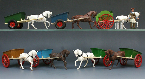Britains farm carts - britains,