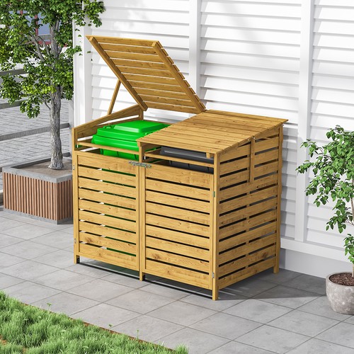 Double triple wheelie bin - double,