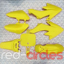 YELLOW CRF50 STYLE PIT BIKE FAIRING PLASTIC SET / KIT 50cc 110cc 125cc PITBIKE