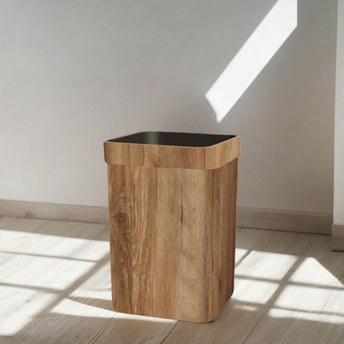 Dustbin garbage bin wooden - dustbin,