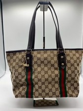 Gucci GG Canvas Sherry Line Charm Tote Bag Authenticity