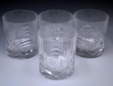 ROYAL CRYSTAL ROCK RCR AUREA SET OF 4 DOUBLE OLD FASHIONED GLASSES