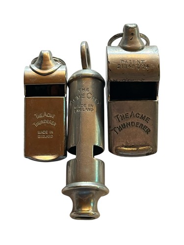 Lot vintage acme whistles - of,