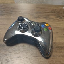 Limited Edition Xbox 360 Chrome Silver Wireless Controller (STICK DRIFT) W36-C25