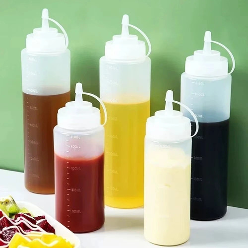 24oz plastic clear - clear, squeeze