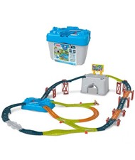 Thomas & Friends Connect & Build Train Track Set Bucket – 48 Pieces, Train Set