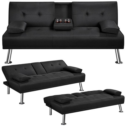 Fabric upholstered sofa bed - upholstered,