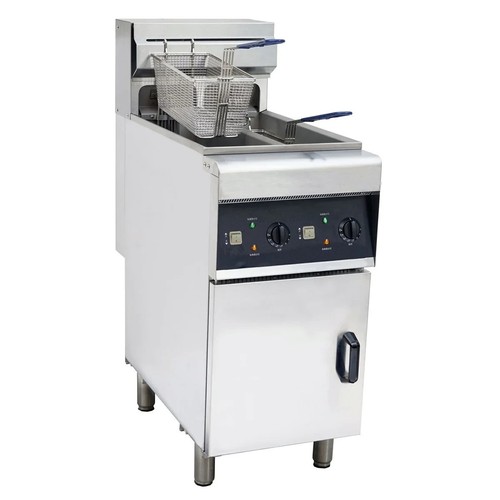 Chips fryer twin tank double - fryer,