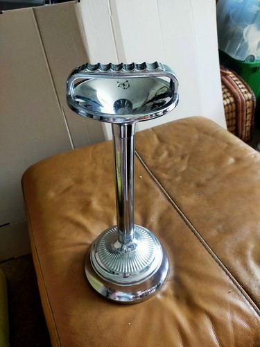 Vintage metal smoking stand - vintage,
