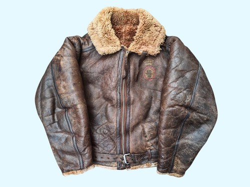 Ww2 raf irvin sheepskin flying - raf,