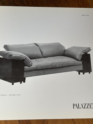 Vintage eileen gray sofa - gray,