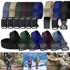 Mens Belt Quick Release Buckle Belt Military Army Style Webbing Belt Waistband