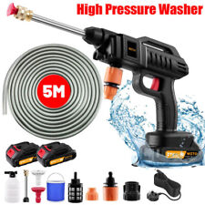 2X Battery Water Spray Gun Cleaner Wireless Portable High-Pressure Car Washer UK
