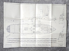 Harold A Underhill - General Arrangement Detail for Working Model Steam Tug