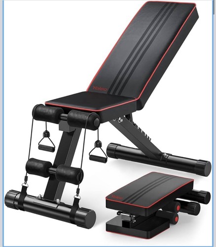 Yoleo adjustable weight bench - weight,