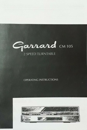 Garrard cm105 record player - garrard,