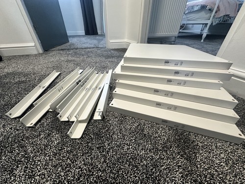 Ikea elvarli white shelf incl - elvarli,