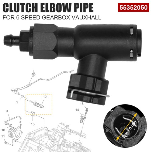 Clutch actuator elbow - elbow, pipe