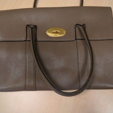 Mulberry Bayswater Handbag Leather Brown Postman's Rock Authentic From Japan