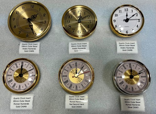 Clock inserts various - clock,