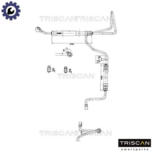 Hydraulic hose steering 8516 - hydraulic,