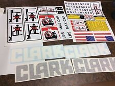 New Clark forklift decal kit with safety decals. 